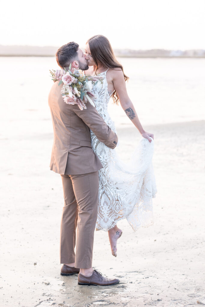 dreamy beachside Cape Cod elopement