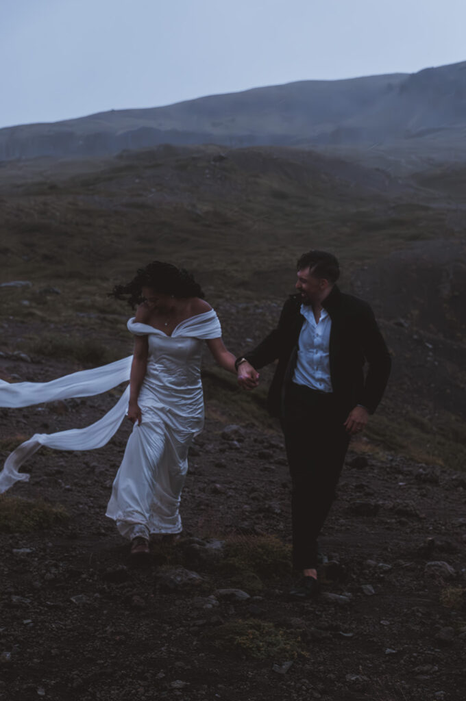 moody iceland elopement