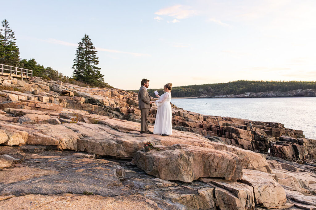 Sunrise Elopement Photos at Monument Cove 16