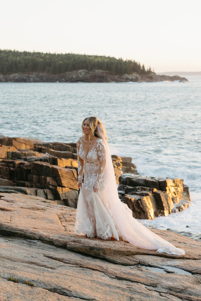 Sunrise Elopement Photos at Monument Cove 7
