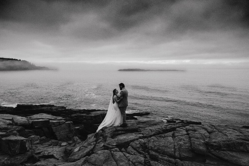 Sunrise Elopement Photos at Monument Cove 2
