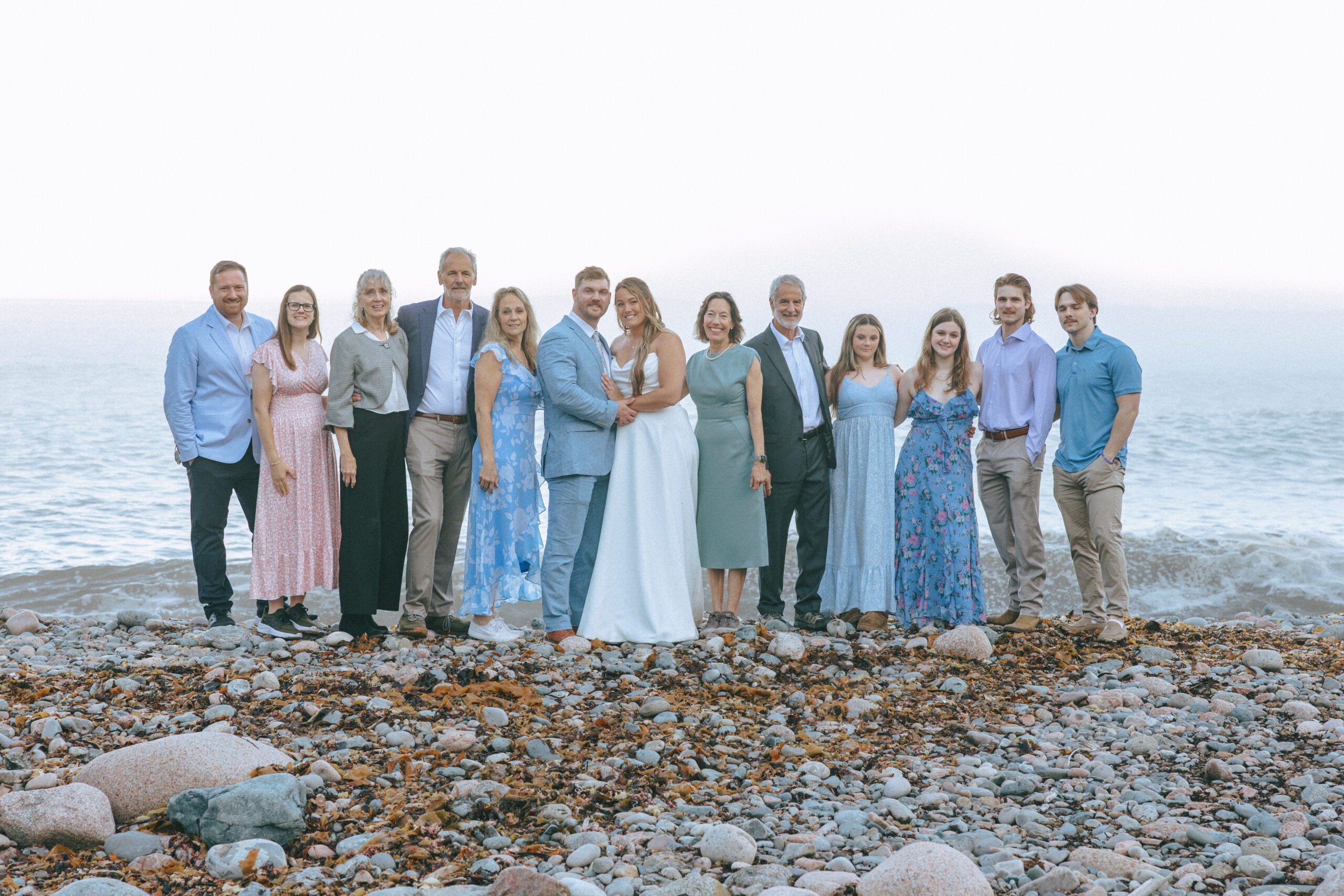 a micro wedding in Acadia National Park with Guests.